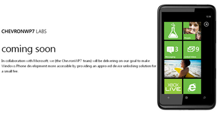 ChevronWP7 Labs Windows Phone Unlock
