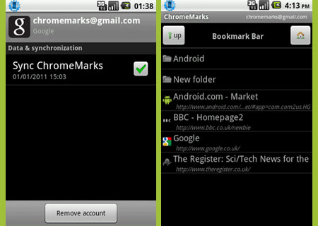 ChromeMarks Android