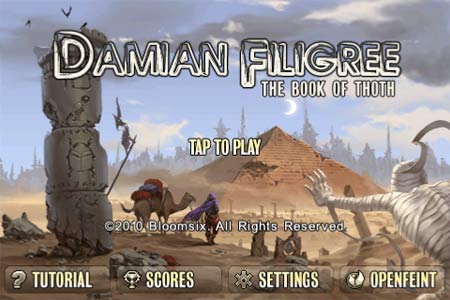 Damian Filigree: the Book of Thoth