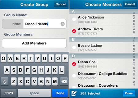 Disco Messenger App