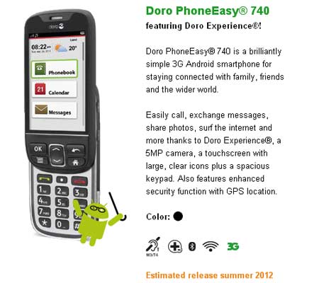 Doro PhoneEasy 740