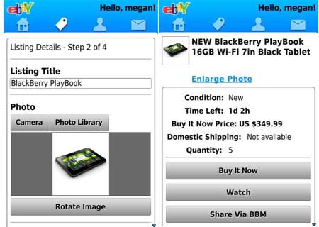 eBay 2.0 for BlackBerry