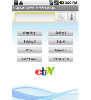 eBay application Android