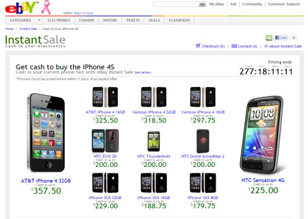 eBay Instant Sale iPhone 4S
