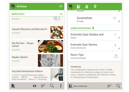 Evernote 4.0 App Android 01