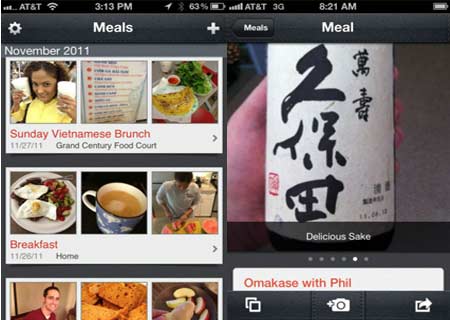 Evernote Food app