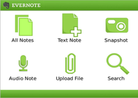 Evernote for BlackBerry