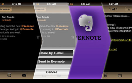 Evernote Seesmic App