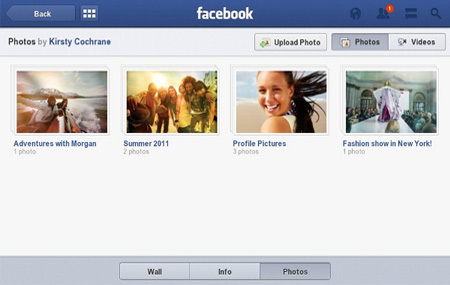 Facebook for BlackBerry PlayBook