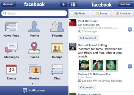 Facebook iPhone Update