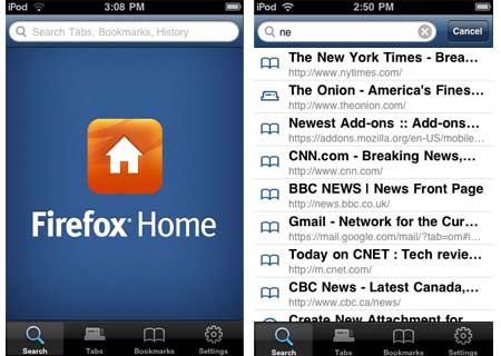 Firefox Home app