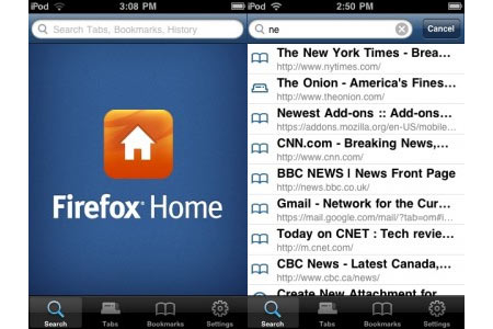 Firefox Home iPhone