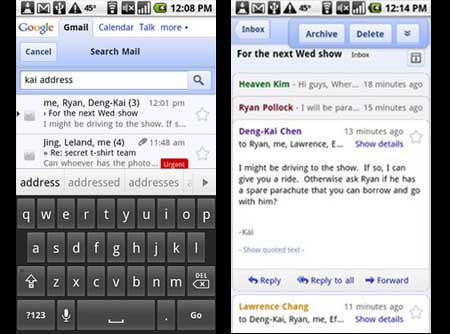 Gmail app for Blackberry