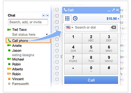 Gmail Voice Calls