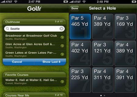 Golfr iPhone App
