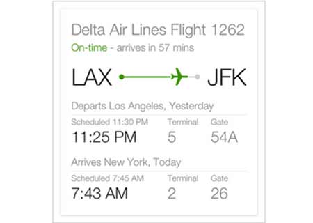 Google Mobile Search Flight