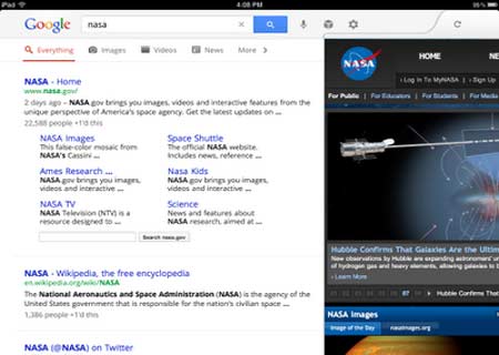 Google Search app for iPad