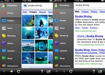 Google Search iPhone App