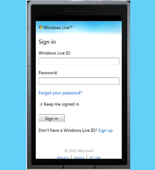 Mobile com sign hotmail in www 