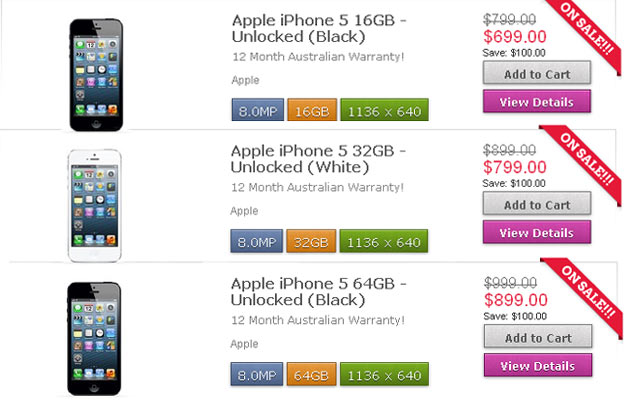 iPhone 5 Price Australia