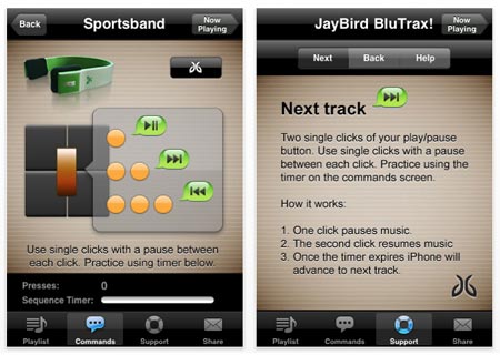  JayBird Bluetrax App