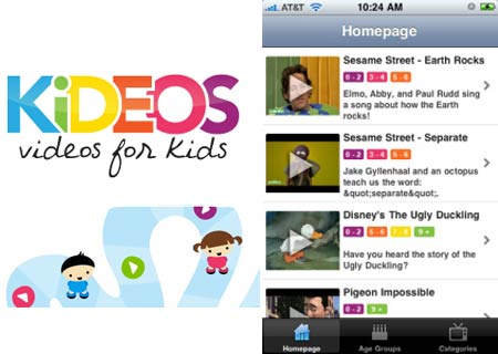 Kideos iPhone App