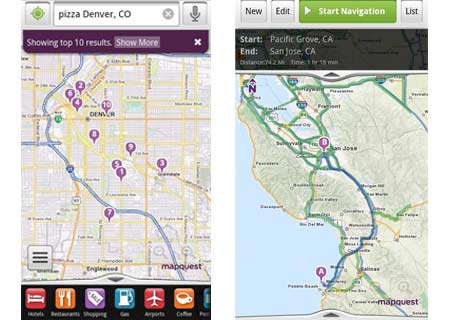 MapQuest for Android app