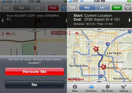 MapQuest iPhone App