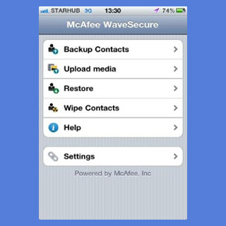 McAfee WaveSecure Software App