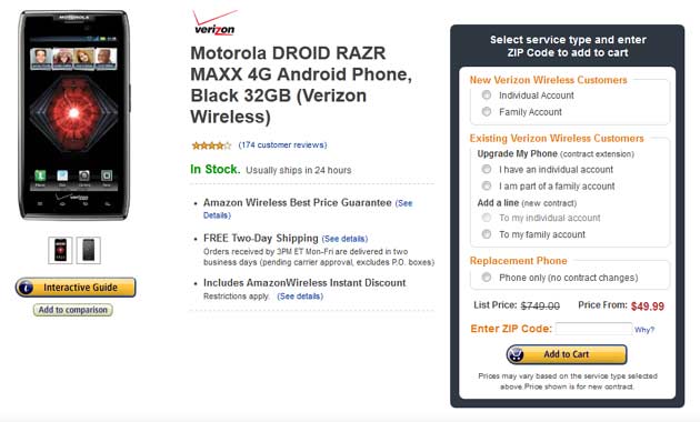 Motorola Droid Razr Maxx 4G