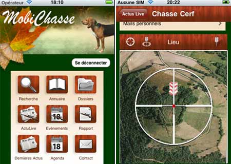 MobiChasse iPhone App