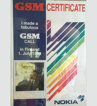 Nokia GSM Certificate