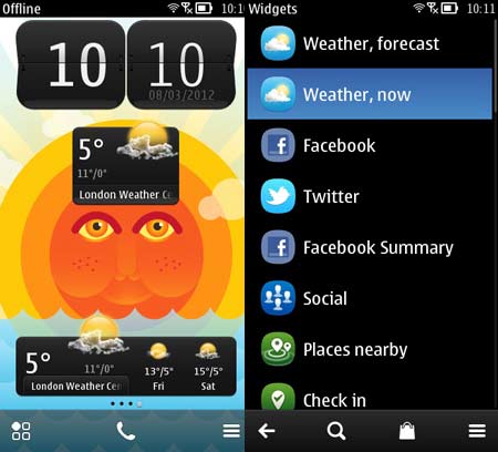 Nokia Weather Widget 01