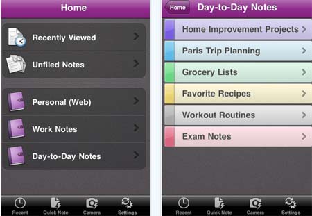 OneNote Mobile App