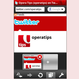 Opera Mobile Screenshot