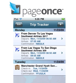 Pageonce TripTracker App