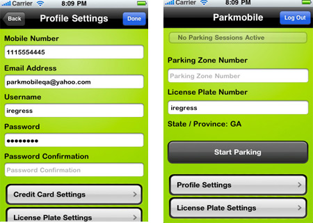 Park Mobile Service