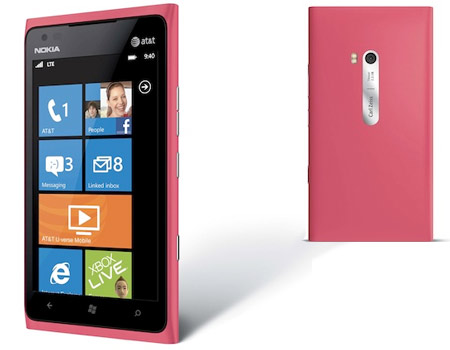 Pink Nokia Lumia 900