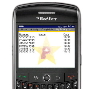 PrivacyStar Blackberry App