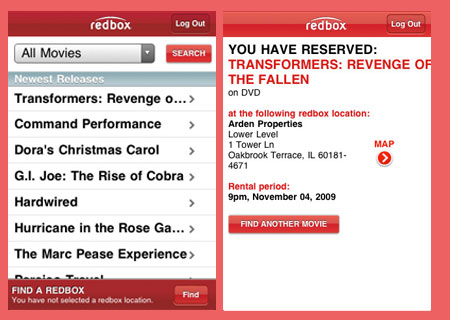 Redbox iPhone App