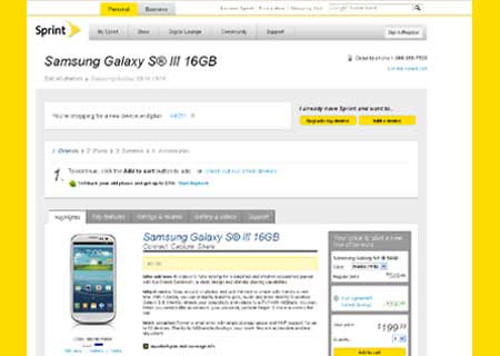 Samsung Galaxy S III Sprint