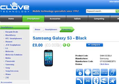 Samsung Galaxy S3 Clove Black