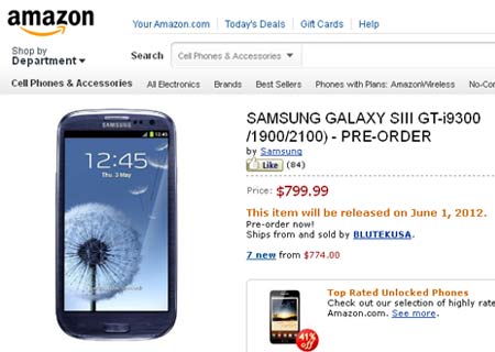 Samsung Galaxy S III Amazon