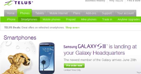 Samsung Galaxy S III Telus