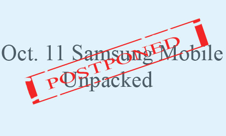 Samsung Unpacked Event Postponed