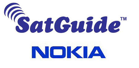 SatGuide And Nokia Logos