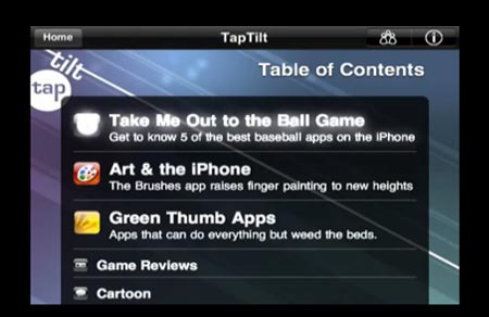 Taptilt iPhone App