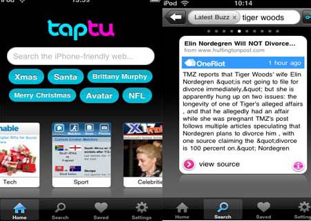 Taptu iPhone App