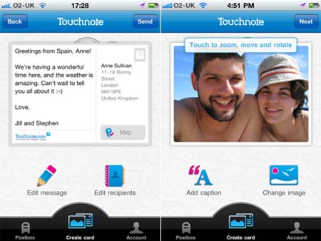 Touchnote For iPad App 02