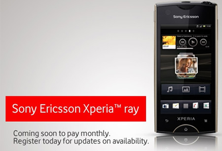 Vodafone Sony Ericsson Xperia Ray